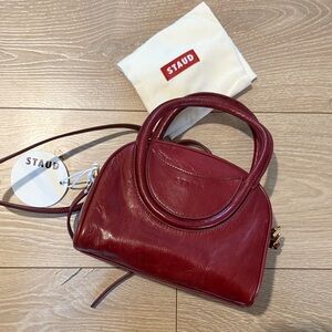 NWT STAUD Maude Mini Bowler Bag - Pinot
